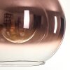 Koyoto Lampadario a sospensione, Lampada a sfera, Lampada a sospensione Oro, Nero, 1-Luce