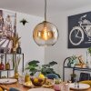 Koyoto Lampadario a sospensione, Lampada a sfera, Lampada a sospensione Oro, Nero, 1-Luce
