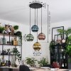 Koyoto Lampadario a sospensione, Lampada a sfera, Lampada a sospensione a cluster 35 cm Blu, Oro, Verde, Ramato, 4-Luci