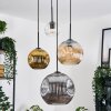 Ripoll Lampadario a sospensione, Lampada a sfera, Lampada a sospensione a cluster Ambrato, Oro, Chiaro, Grigio fumo, 4-Luci