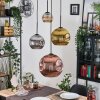 Ripoll Lampadario a sospensione, Lampada a sfera, Lampada a sospensione a cluster Ambrato, Oro, Ramato, Grigio fumo, 4-Luci