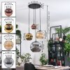 Ripoll Lampadario a sospensione, Lampada a sfera, Lampada a sospensione a cluster Ambrato, Oro, Ramato, Grigio fumo, 4-Luci