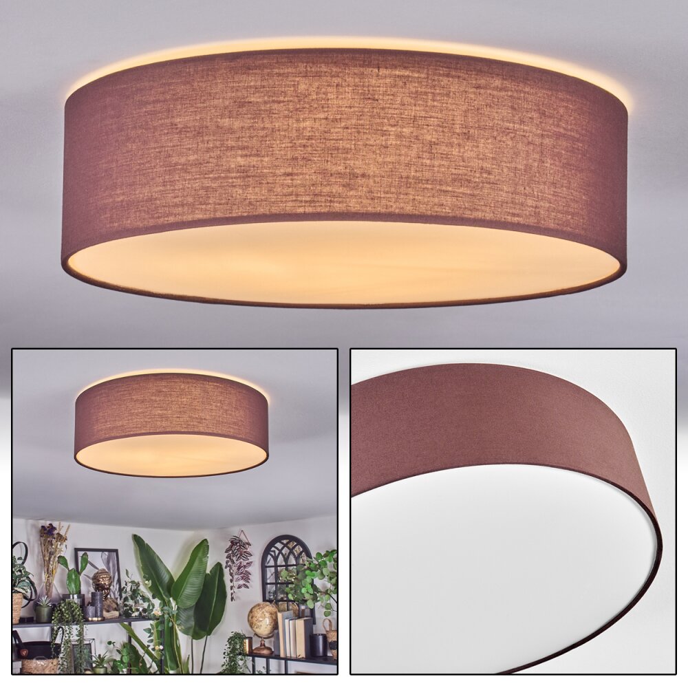Antillo Plafoniera Marrone, Bianco, 3-Luci main product photo