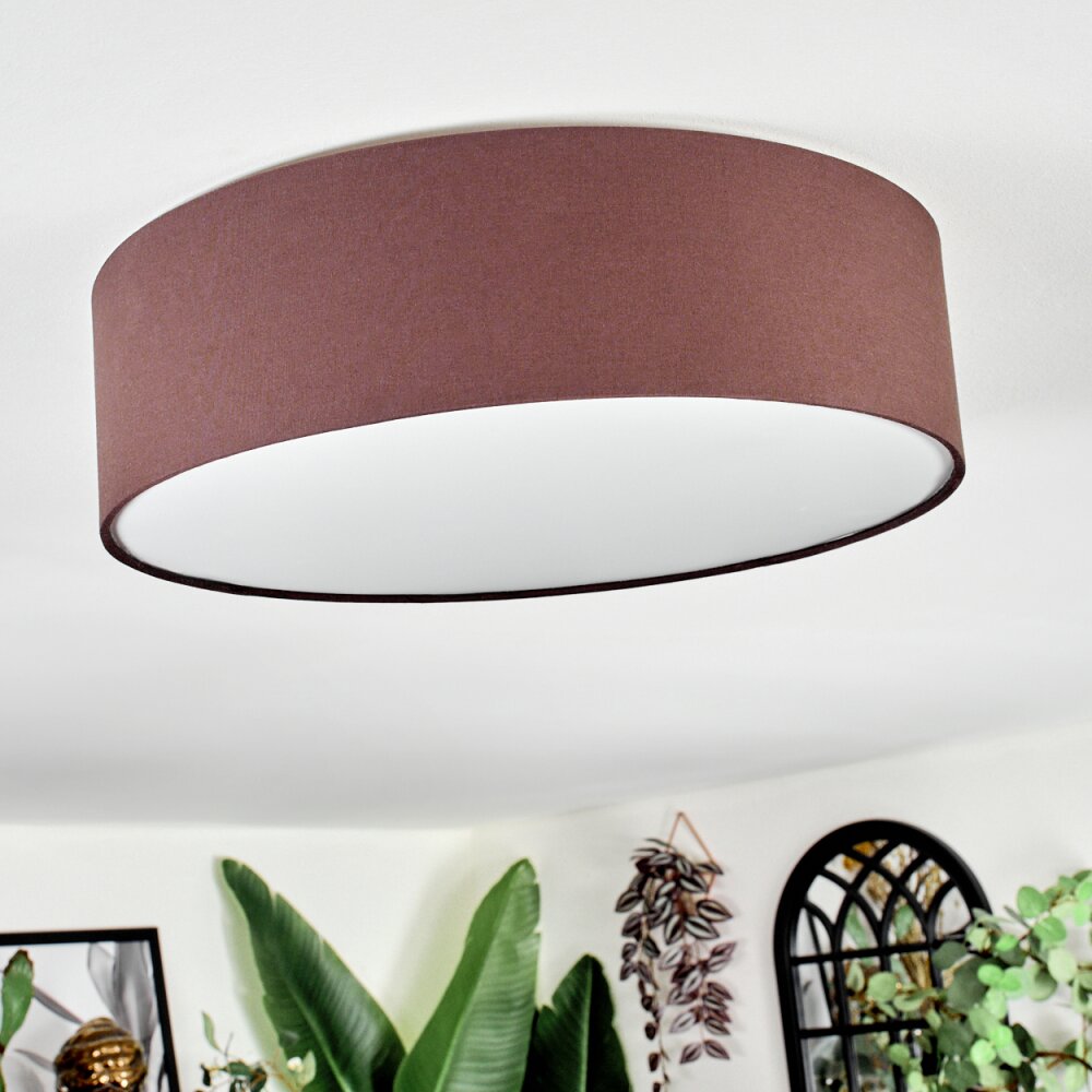 Antillo Plafoniera Marrone, Bianco, 3-Luci