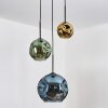 Ripoll Lampadario a sospensione, Lampada a sfera, Lampada a sospensione a cluster Blu, Oro, Verde, 3-Luci