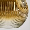 Ripoll Lampadario a sospensione, Lampada a sfera, Lampada a sospensione a cluster Ambrato, Oro, Chiaro, Ramato, Grigio fumo, 4-Luci