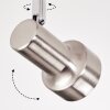Edain Plafoniera, Faretto da soffitto LED Cromo, Nichel opaco, 2-Luci