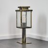 Tieva Lampada con piedistallo, Illuminazione viale Marrone, Oro, 1-Luce