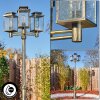 Tieva Lampione multibraccia, Illuminazione viale Marrone, Oro, 3-Luci