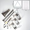 Tieva Lampione multibraccia, Illuminazione viale Marrone, Oro, 3-Luci