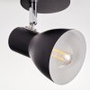 Farel Plafoniera, Faretto da soffitto Cromo, Nero, 1-Luce