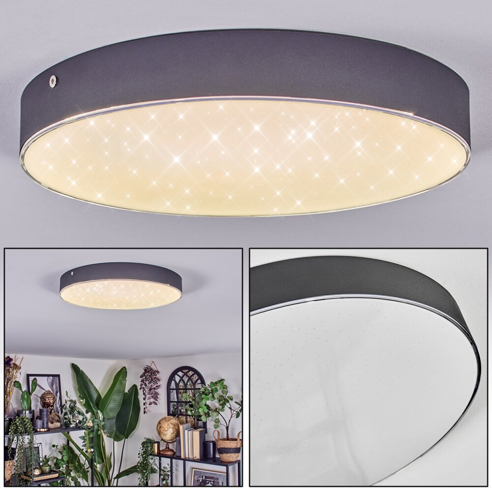 Elmar Plafoniera LED Nero, 1-Luce main product photo