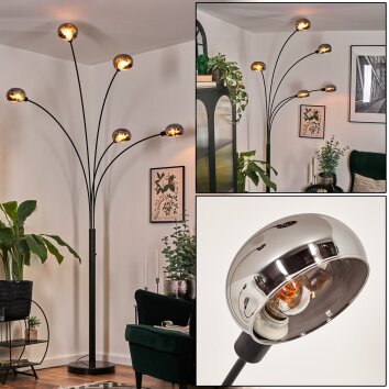 Nikkala Lampada da terra Nero, 5-Luci