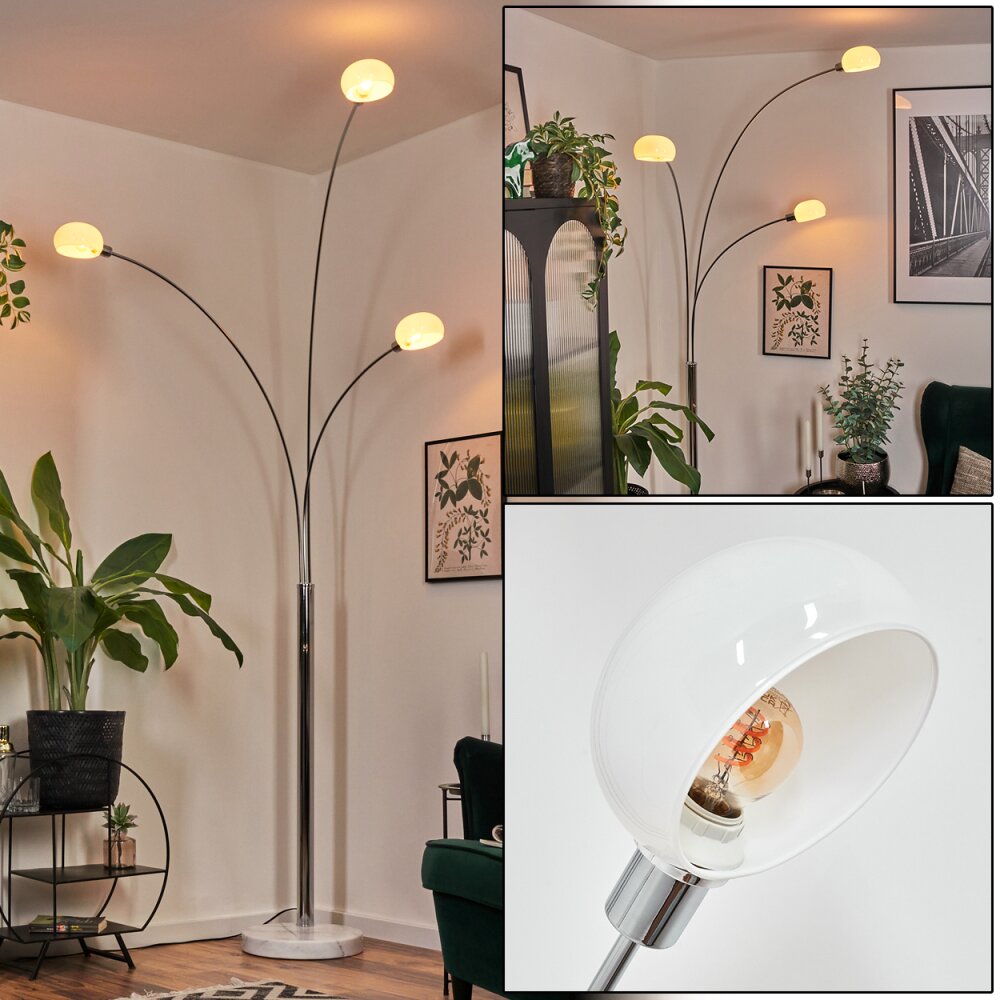 Nikkala Lampada da terra Cromo, Bianco, 3-Luci main product photo
