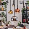 Ripoll Lampadario a sospensione, Lampada a sfera, Lampada a sospensione a cluster Cromo, Oro, Chiaro, Ramato, Grigio fumo, 4-Luci