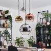 Ripoll Lampadario a sospensione, Lampada a sfera, Lampada a sospensione a cluster Cromo, Oro, Chiaro, Ramato, Grigio fumo, 4-Luci