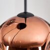 Ripoll Lampadario a sospensione, Lampada a sfera, Lampada a sospensione a cluster Cromo, Oro, Chiaro, Ramato, Grigio fumo, 4-Luci