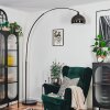 Baloca Lampada da terra, Lampade ad arco Cromo, Nero, 1-Luce