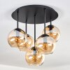 Koyoto Plafoniera, Lampada a sfera 45 cm Ambrato, 5-Luci