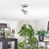 Firan Plafoniera, Faretto da soffitto LED Cromo, Nichel opaco, 1-Luce
