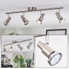 Firan Plafoniera, Faretto da soffitto LED Cromo, Nichel opaco, 4-Luci