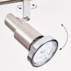 Firan Plafoniera, Faretto da soffitto LED Cromo, Nichel opaco, 4-Luci