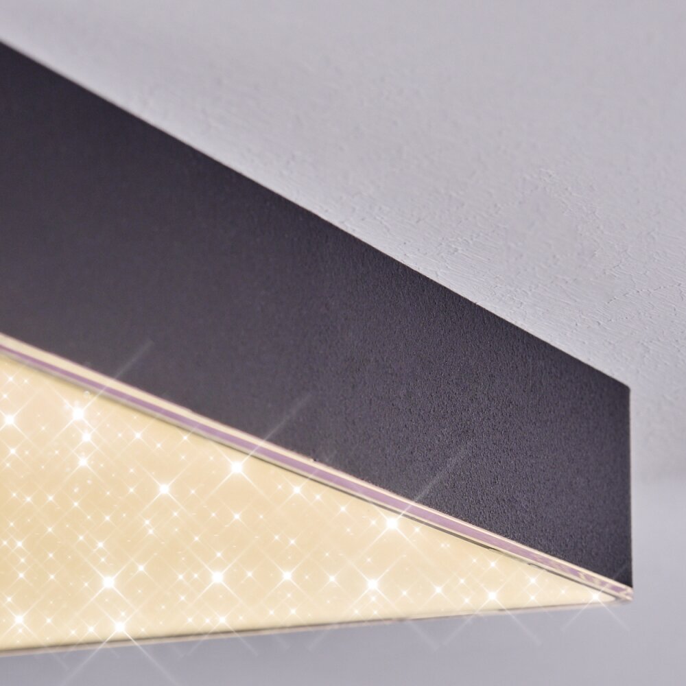 Esmar Plafoniera LED Nero, 1-Luce