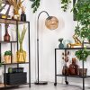 Koyoto Lampada da terra Cromo, Nero, 1-Luce