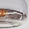 Boza Plafoniera Cromo, Chiaro, Grigio fumo, 1-Luce