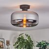 Boza Plafoniera Cromo, Grigio fumo, 1-Luce