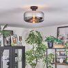 Boza Plafoniera Cromo, Grigio fumo, 1-Luce