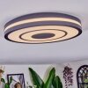 Ganor Plafoniera LED Nero, Bianco, 1-Luce, Telecomando