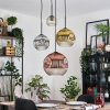 Ripoll Lampadario a sospensione, Lampada a sfera, Lampada a sospensione a cluster Ambrato, Oro, Chiaro, Ramato, Grigio fumo, 4-Luci