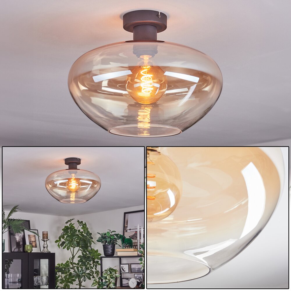 Mertola Plafoniera Ambrato, Chiaro, 1-Luce main product photo