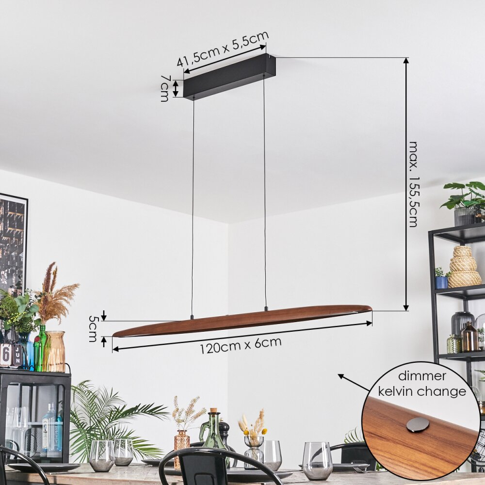 Fugelsta Lampadario a sospensione, Lampada a sospensione LED Nero, 1-Luce