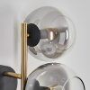 Koyoto Lampada a sfera, Applique Oro, Nero, 3-Luci