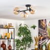 Gastor Plafoniera, Lampada a sfera Ambrato, Chiaro, 3-Luci