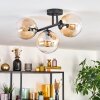 Gastor Plafoniera, Lampada a sfera Ambrato, Chiaro, 3-Luci