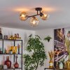 Gastor Plafoniera, Lampada a sfera Ambrato, Chiaro, 3-Luci