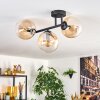 Gastor Plafoniera, Lampada a sfera Ambrato, Chiaro, 3-Luci