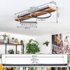 Pompu Plafoniera LED Écru, Nero, 1-Luce