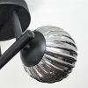Chehalis Plafoniera, Lampada a sfera Ambrato, Chiaro, Grigio fumo, 3-Luci