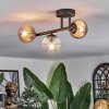 Chehalis Plafoniera, Lampada a sfera Ambrato, Chiaro, Grigio fumo, 3-Luci