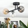Chehalis Plafoniera, Lampada a sfera Ambrato, Chiaro, Grigio fumo, 3-Luci