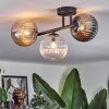 Chehalis Plafoniera, Lampada a sfera Ambrato, Chiaro, Grigio fumo, 3-Luci