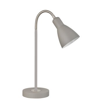 Honsel Lolland Lampada da Tavolo Grigio, 1-Luce