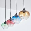 Cem Lampadario a sospensione, Lampada a sospensione Blu, Giallo, Verde, Chiaro, Rosso, 4-Luci