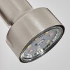 Edain Applique, Faretto da parete LED Cromo, Nichel opaco, 1-Luce