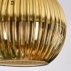 Koyoto Lampadario a sospensione, Lampada a sfera, Lampada a sospensione a cluster 30 cm Blu, Oro, Verde, 3-Luci