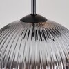 Koyoto Lampadario a sospensione, Lampada a sfera, Lampada a sospensione a cluster Ambrato, Chiaro, Grigio fumo, 5-Luci